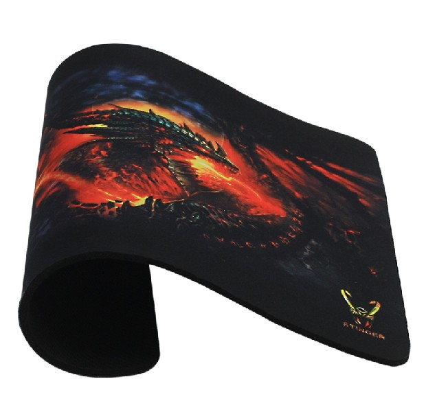 Alfombrilla gaming - Woxter Stinger Pad 1 D, Antideslizante, Microfibra, 280 x 250 x 4mm
