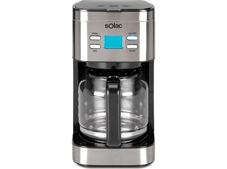 Solac Cf4028 Cafetera de goteo 1.5 litros reacondicionado 12 tazas digitall 1215 1.5l programable inox stillo capacidad hasta 15 filtro permanente con jarra 1000w