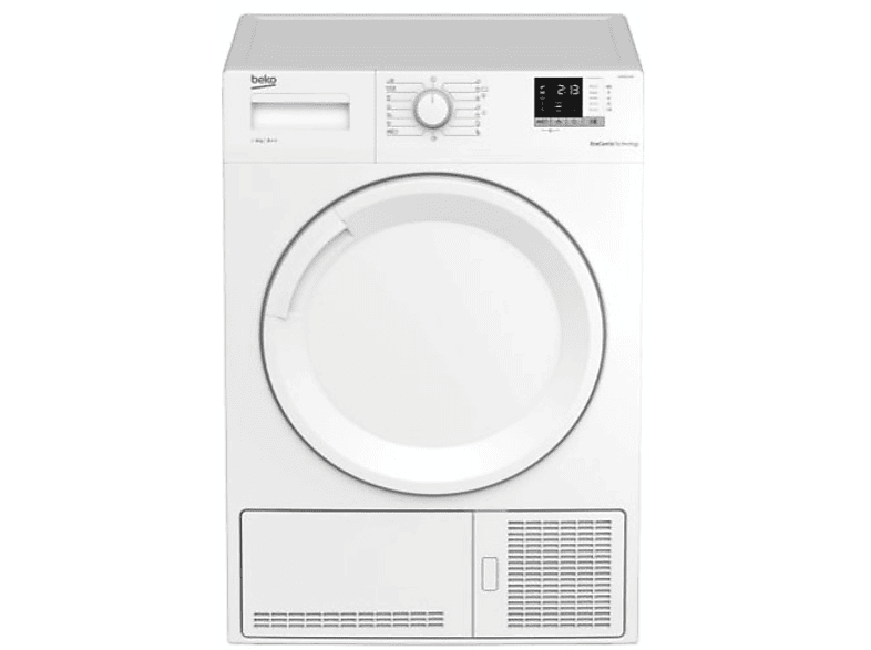 Secadora - Beko DHS8412PAO, Bomba de calor, 8 Kg, Antiarrugas, Clase A++, Blanco