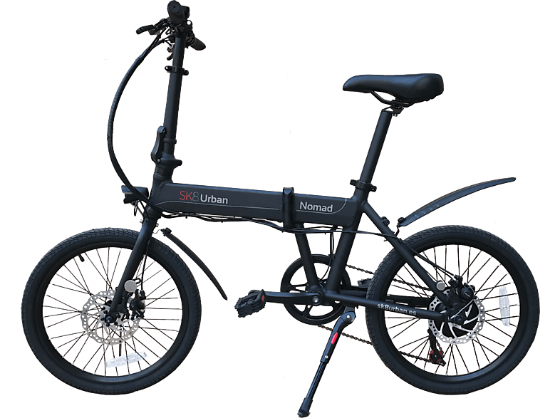 Bicicleta el ctrica SK8 Urban Nomad 250W Plegable 25km h Negro