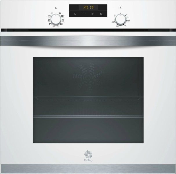 Horno Balay 3hb433cb0 blanco aqualisis 7 funciones multifuncion carro extraible serie acero 71l 71 59.4 cm aqualisismultifuncion inoxidable independiente 3400 60cm 60