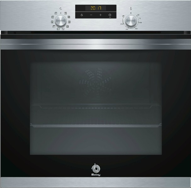 Horno Balay 3hb4330x0 3.400w aqualisis 71l acero inoxidable multifuncion abatible serie independiente 71 3400 60cm por 60 con asistente de 59.4 60x60