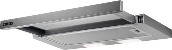 Campana - Zanussi ZHP60260SA, Extraíble, 3 niveles de potencia, 60 cm, 280 m3/h, Inox