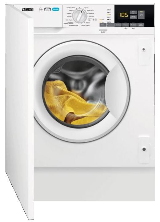 Lavadora secadora - Zanussi ZWT816PCWLA, 8 Kg lavado, 4Kg secado, Blanco