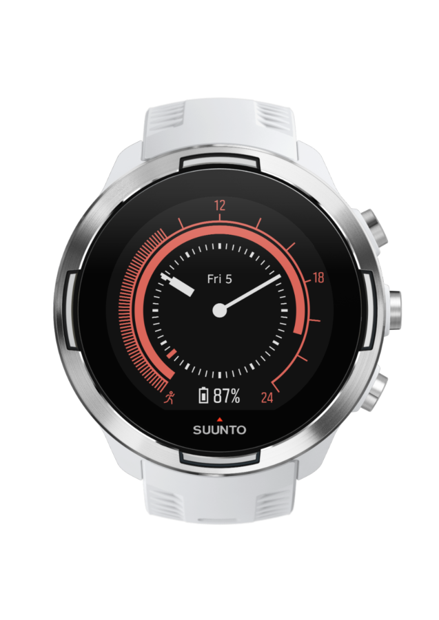 Suunto 9 Blanco white reloj inteligente deportivo gps con batería larga y del ritmo cardiaco en muñeca fusedtrack 120 horas autonomía smartwatch 50mm 80 ss050021000 12