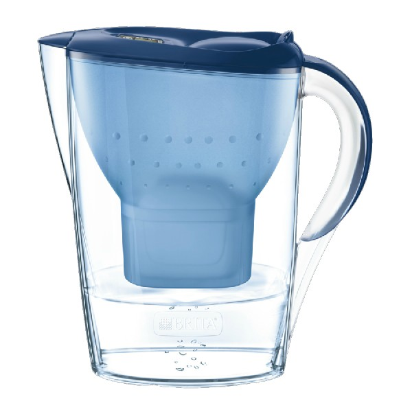 Jarra filtrante - Brita Marella, 2 Filtros Maxtra, 2.4 L, Azul