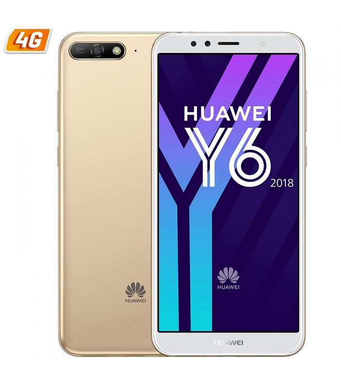 Móvil - Huawei Y6 (2018), Dorado, 16 GB, 2 GB RAM, 5.7", Snapdragon 425, 3000 mAh, Android