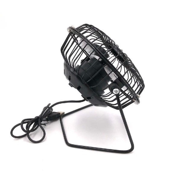 Mini ventilador de sobremesa - Quick Media Mini ventilador USB 4" (On&Off), 3 W, Plug and Play