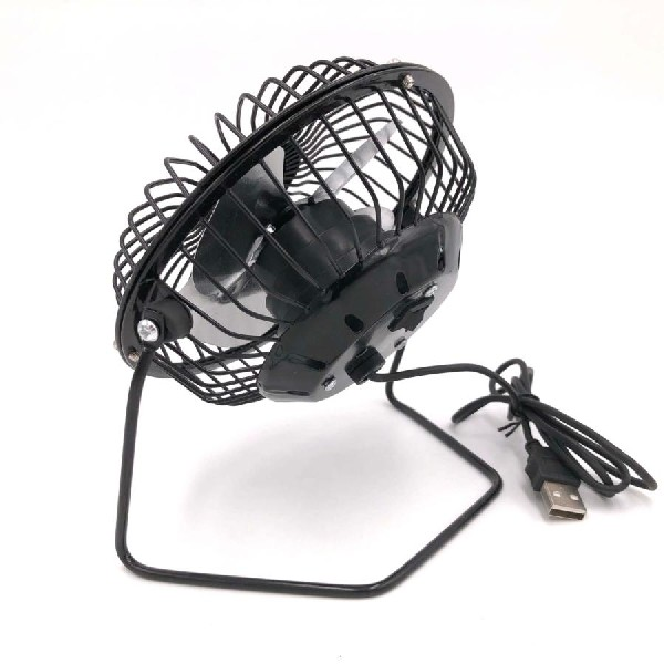 Mini ventilador de sobremesa - Quick Media Mini ventilador USB 4" (On&Off), 3 W, Plug and Play