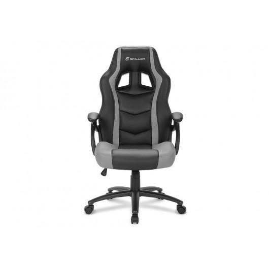Silla gaming - Sharkoon Skiller SGS1, Negro y gris