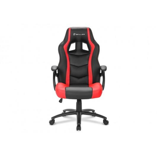 Silla gaming - Sharkoon Skiller SGS1, Negro y rojo