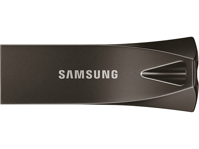 Pendrive USB 256 GB - Samsung Bar Plus, USB 3.1, Gris titan