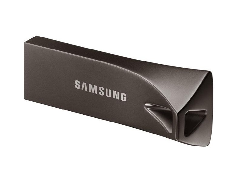 Memoria USB 128GB - Samsung Bar Plus, Conector USB Tipo A, 3.1 Gen 1, Llavero, Gris titan