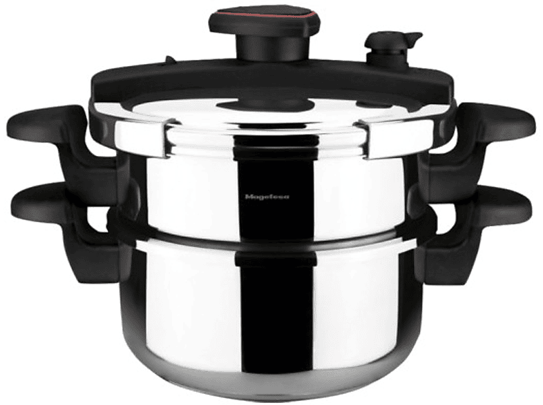 Pentola A Pressione Magefast Star 6 Litri - Acciaio Inox 18/10, Fondo Induzione Totale, 3 Sicurezze, Con Cestello E Libro Ricette - 13