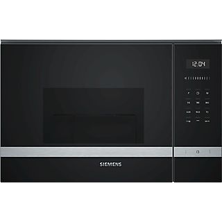 Microondas integrable - Siemens BE555LMS0, 900 W, 25 L, 5 niveles de potencia, Negro