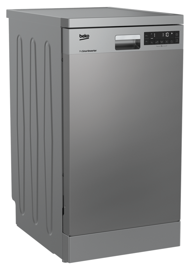 Lavavajillas - Beko DFS28021X, 10 servicios, Libre instalación, 8 programas, Programable