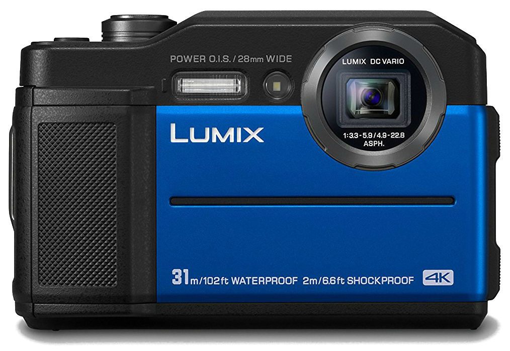 Cámara - Panasonic Lumix DC-FT7EG, Sensor MOS, 20.4 MP, 4K, Pantalla LCD 3", IP68, Wi-Fi, Azul