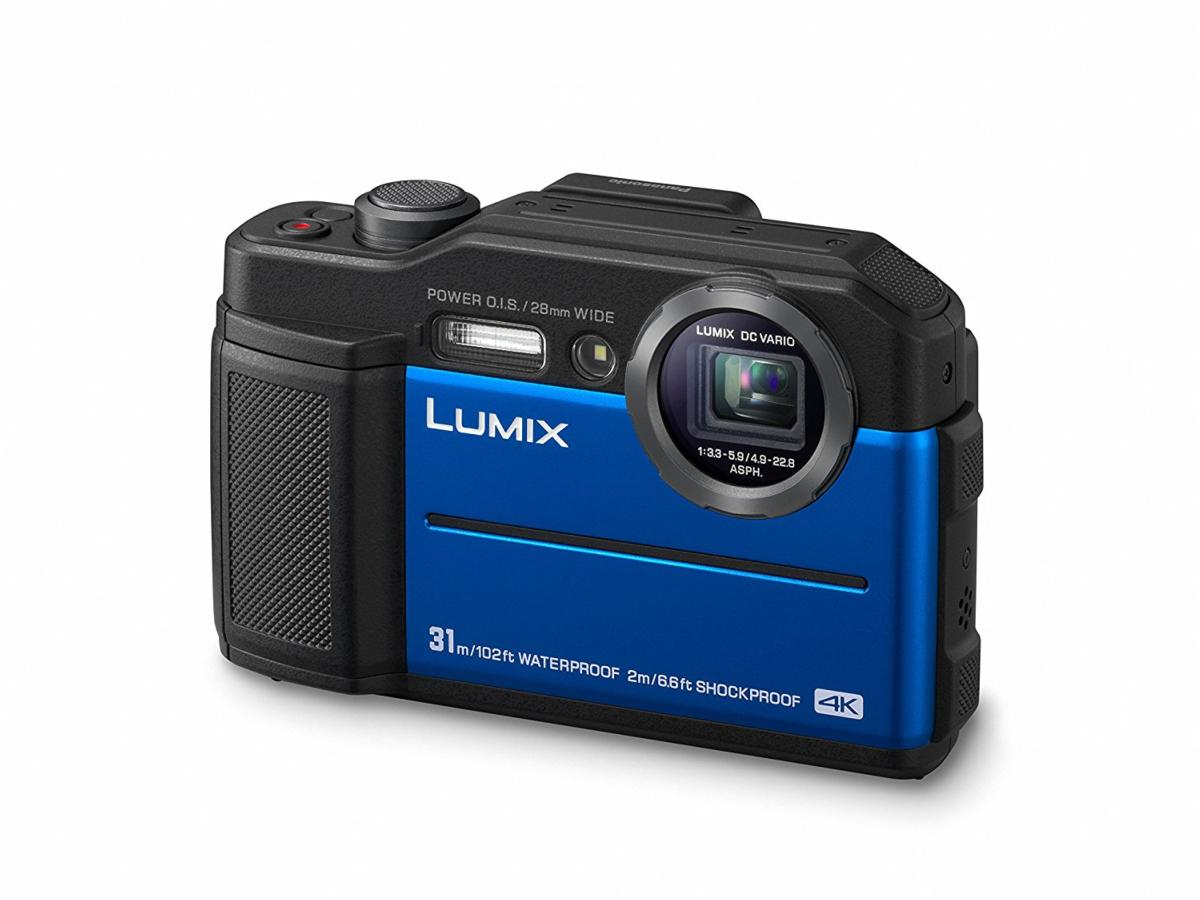 Cámara - Panasonic Lumix DC-FT7EG, Sensor MOS, 20.4 MP, 4K, Pantalla LCD 3", IP68, Wi-Fi, Azul
