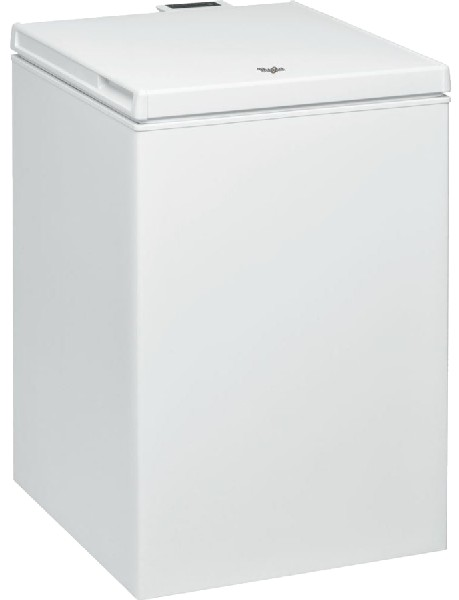 Congelador horizontal - Whirlpool WHS 1421, 133 L, 86.5 cm altura, Blanco