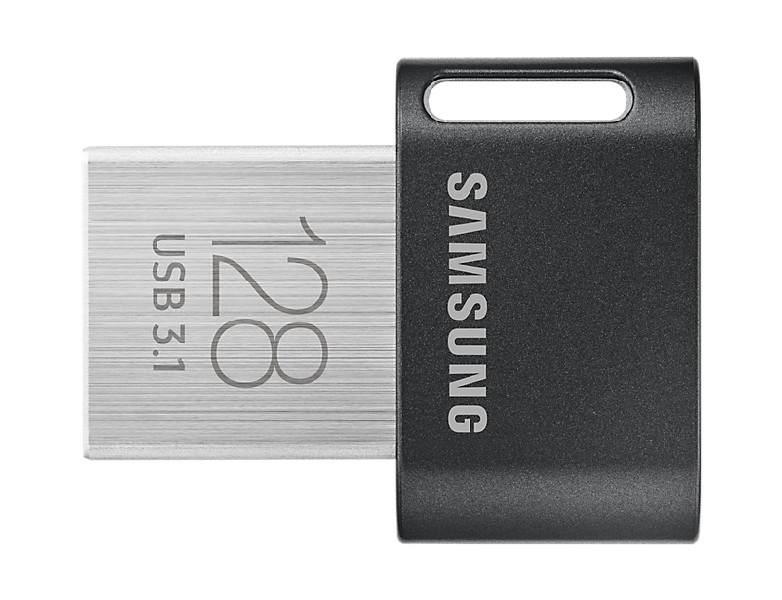 Samsung MUF-128AB 128GB 3.1 (3.1 Gen 1) Conector USB Tipo A Negro, Acero inoxidable unidad flash USB