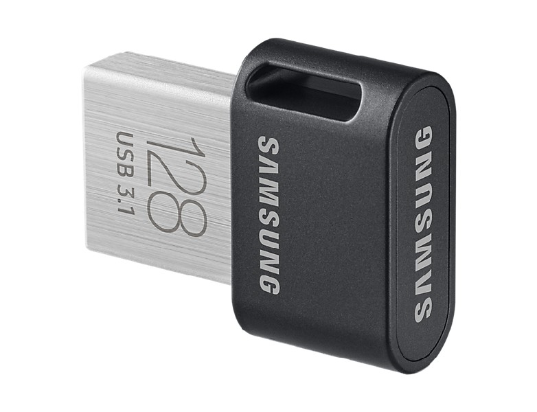Samsung MUF-128AB 128GB 3.1 (3.1 Gen 1) Conector USB Tipo A Negro, Acero inoxidable unidad flash USB