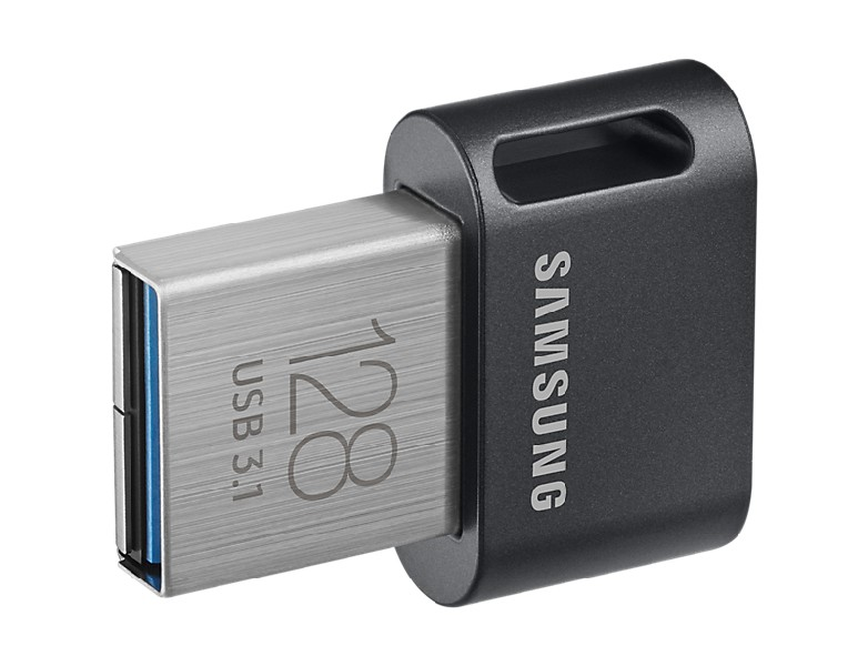 Samsung MUF-128AB 128GB 3.1 (3.1 Gen 1) Conector USB Tipo A Negro, Acero inoxidable unidad flash USB