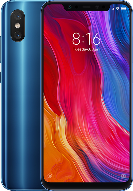 Móvil - Xiaomi Mi 8, Azul, 64 GB, 6 GB RAM, 6.21", Snapdragon 845, 3400 mAh, Android