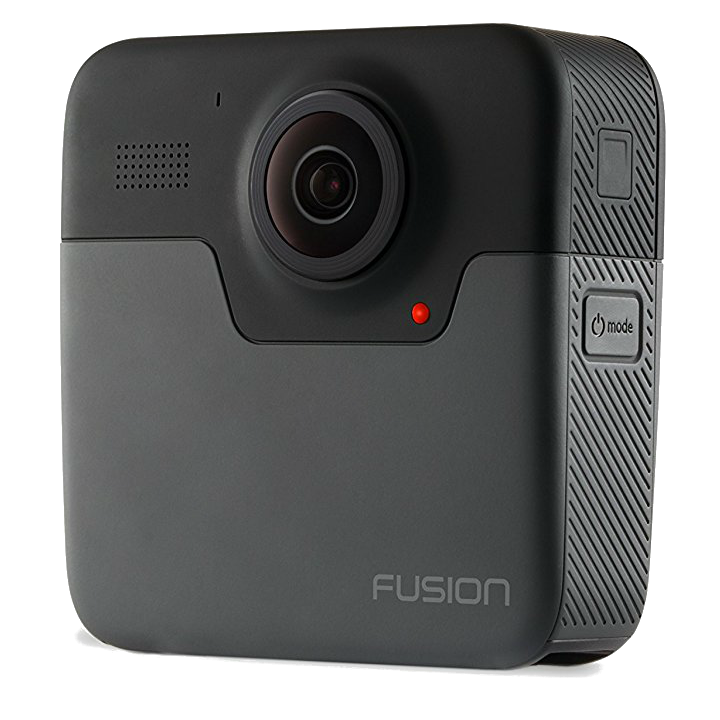 Cámara deportiva - GoPro Fusion, Vídeo 5.2K, VR, 360º, 30 fps, 18 MP, WiFi, Bluetooth