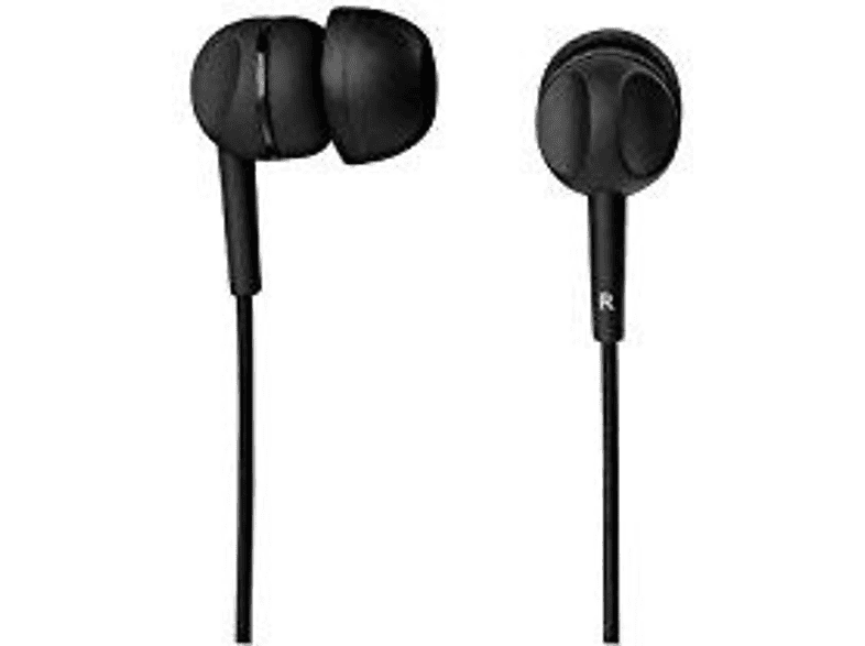 Auriculares de botón  Sony MDR-EX15LPB, 8Hz - 22.000Hz, 100dB/mW, Botón,  Tapones de Silicona, Iman de Neodimio, Negro