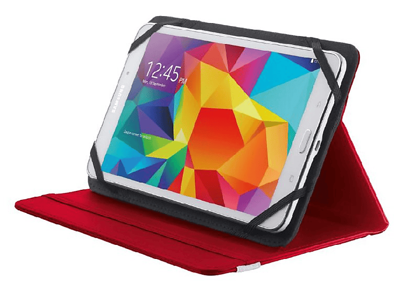 Funda Tablet Trust 20314 primo folio 78 rojo universal 78“ stand para pulgadas 8