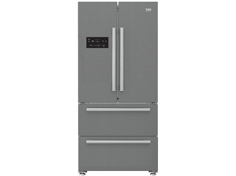 Frigorifico Beko Side by frost gne60521x americano acero inoxidable 1825x84 inox lcd nevera puerta lado 182.5 cm 539 4 0ºc inverter neofrost iluminación led 182.5cm capacidad litros clase 1.82x84