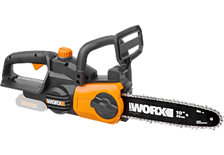 WORX GARDEN WG322E.9 sans batterie et station d'acceuil - Tronçonneuse (Orange/noir)