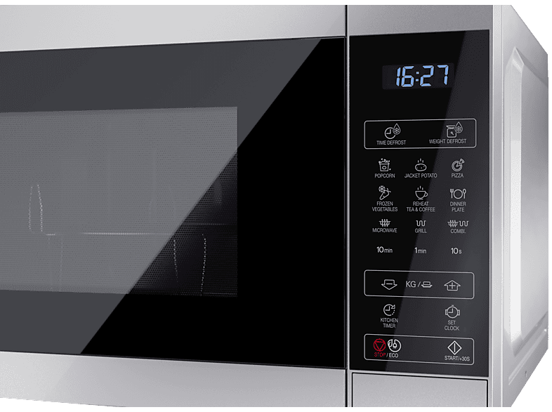 SHARP YC-MG02ES, Mikrowelle (800 Watt, Grillfunktion)