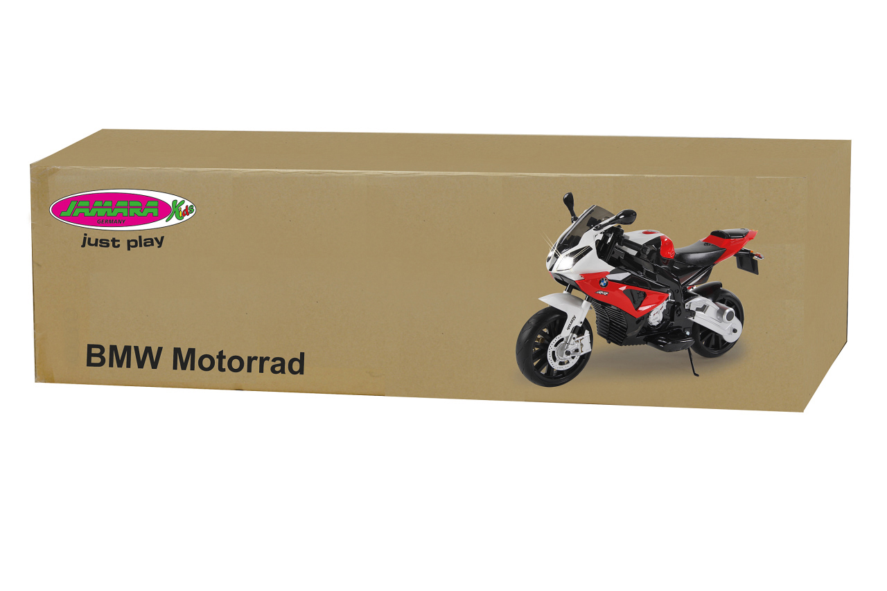 JAMARA KIDS Ride On - Motorrad BMW S1000RR Elektrofahrzeug, Rot