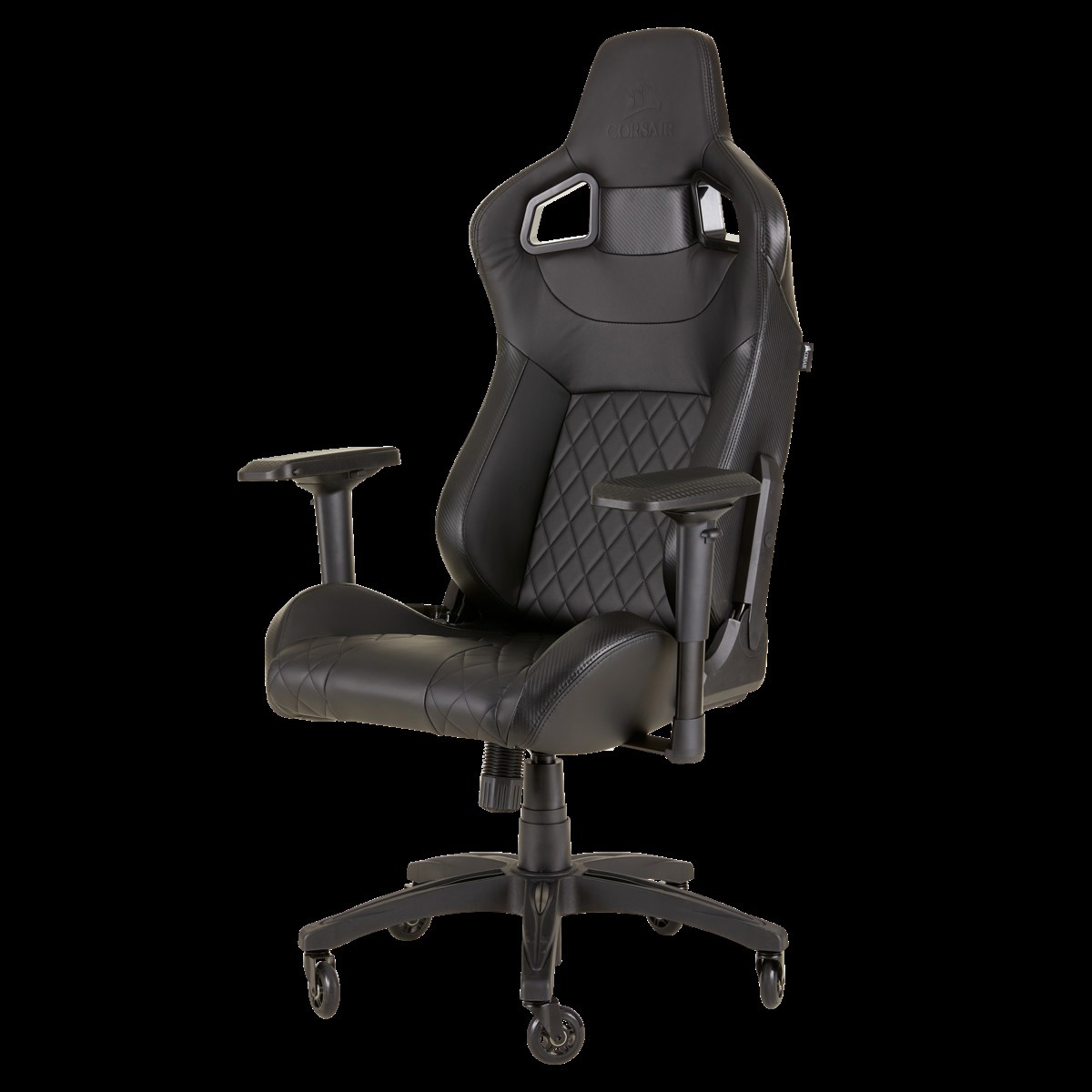 CORSAIR T1 Race 2018 Gaming Stuhl, Schwarz/Schwarz