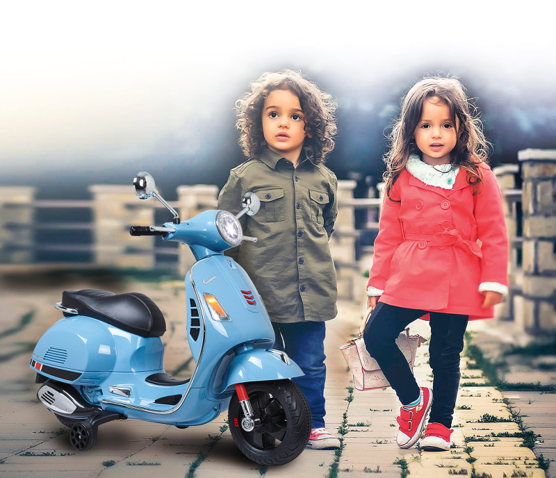 JAMARA KIDS Ride On – Roller Vespa Kinderelektroroller Blau
