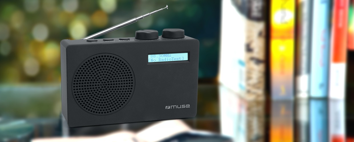 MUSE M100DB DAB+ rádió, fekete