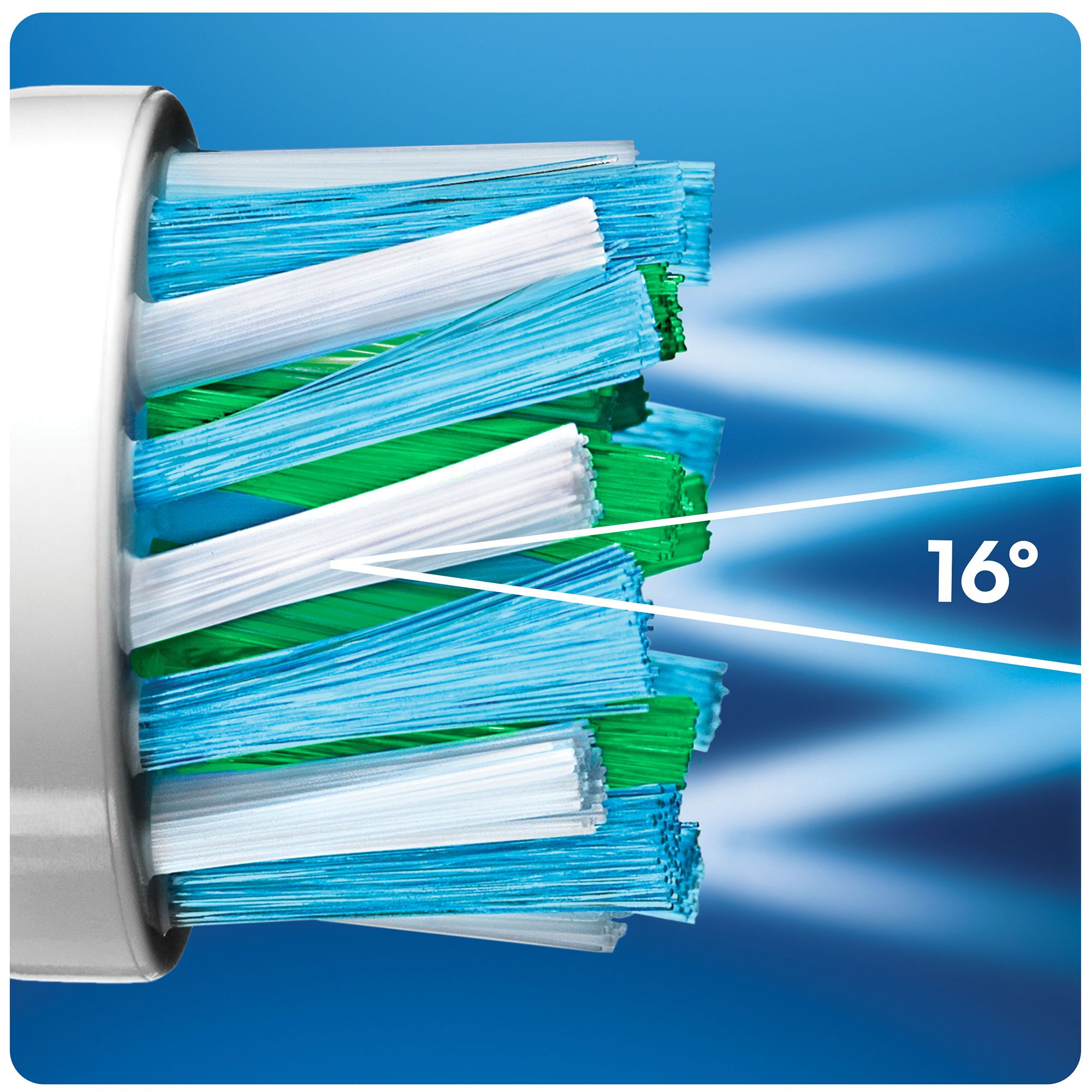 ORAL-B CrossAction 3+1er mit Bakterienschutz Aufsteckbürsten