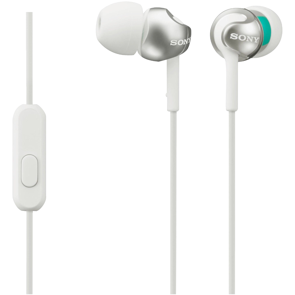 SONY MDR-EX110APW mikrofonos fülhallgató, fehér