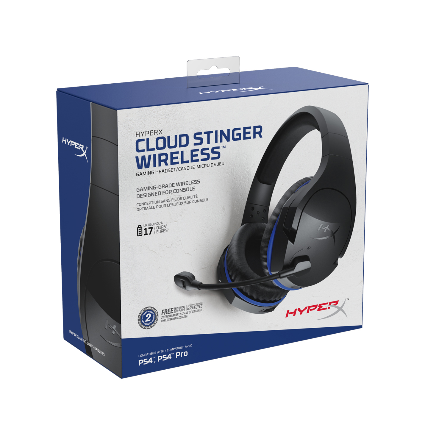 HYPERX HyperX Cloud Stinger Wireless PS4™-Gaming Headset, Over-ear Gaming Headset Schwarz