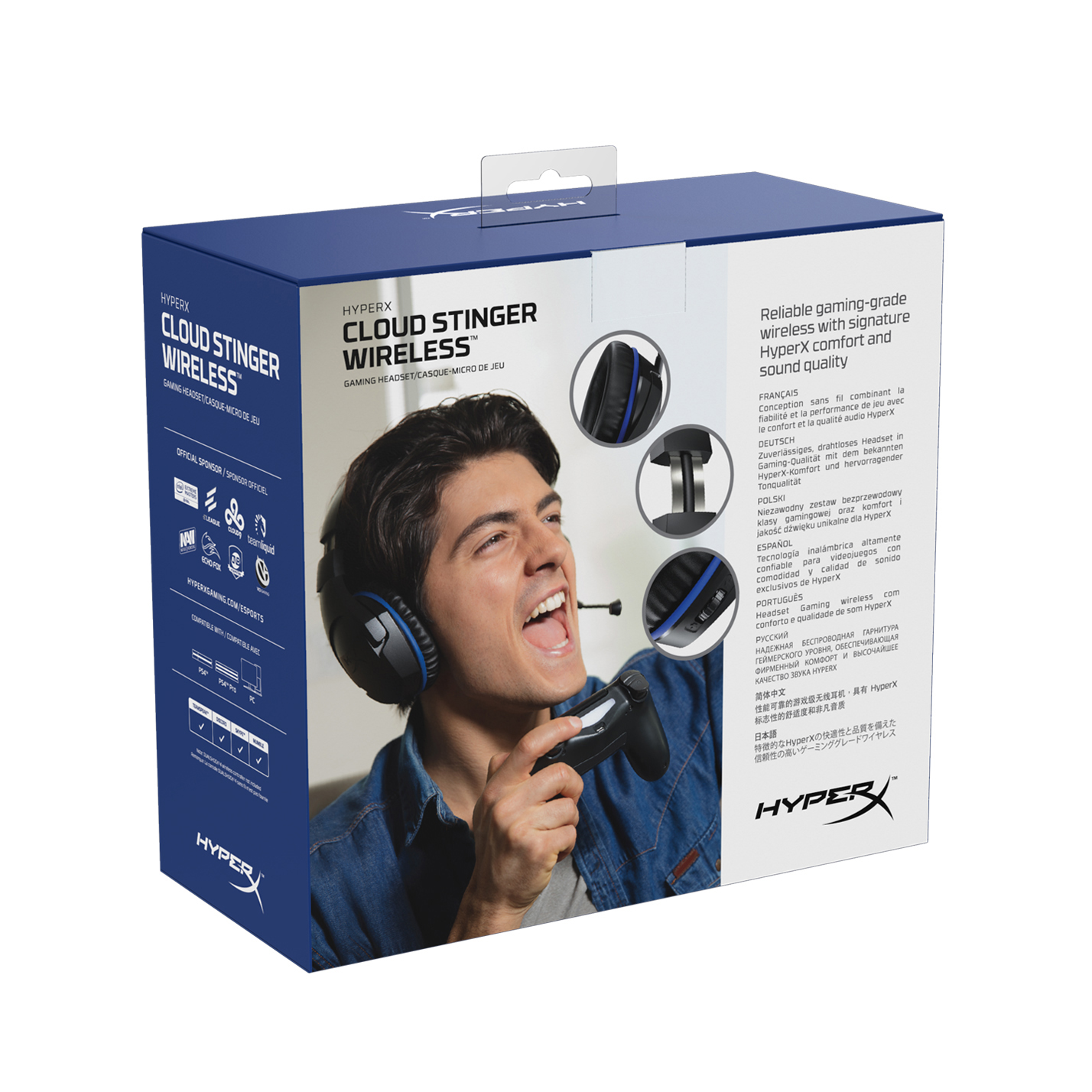 HYPERX HyperX Cloud Stinger Wireless PS4™-Gaming Headset, Over-ear Gaming Headset Schwarz