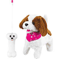 JAMARA KIDS RC Plüschhund Lucky RC Hund, Weiß/Braun