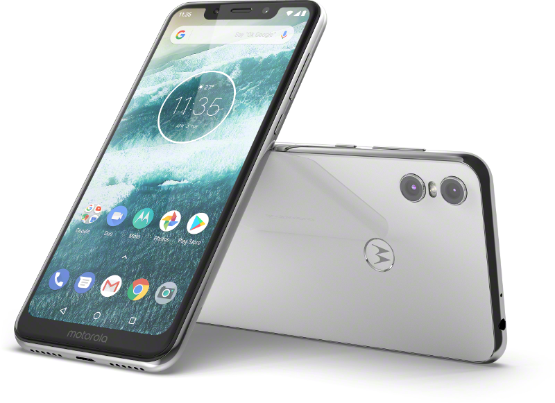 Móvil - Motorola One, Blanco, 64 GB, 4 GB RAM, 5.9", Snapdragon 625, 3000 mAh, Android