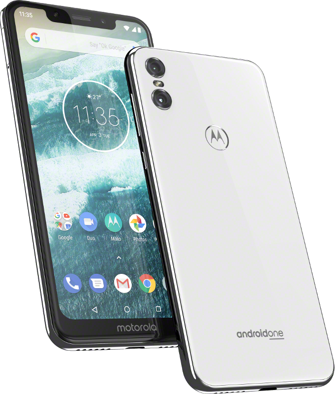 Móvil - Motorola One, Blanco, 64 GB, 4 GB RAM, 5.9", Snapdragon 625, 3000 mAh, Android