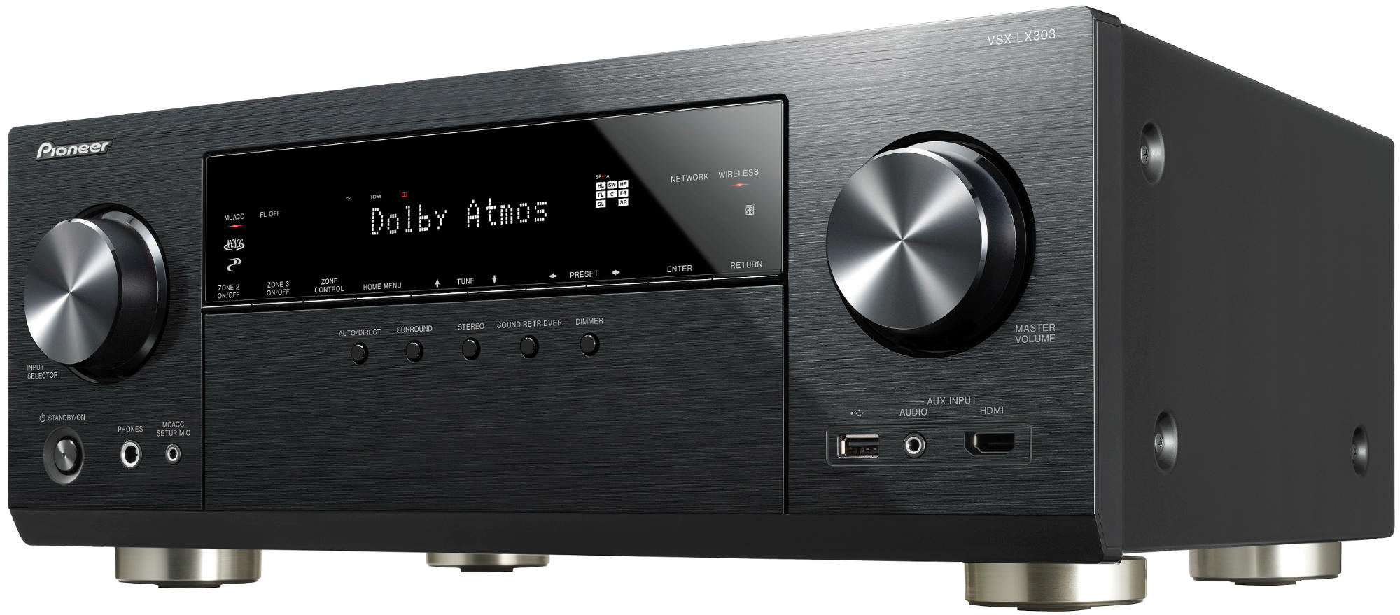 PIONEER VSX-LX303 Netzwerk-AV-Receiver (9 Kanäle, Schwarz)