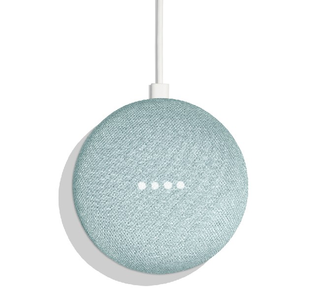 Altavoz inteligente - Asistente Google Home Mini, Smart Home, Domótica, Bluetooth, Sound 360º, Aqua