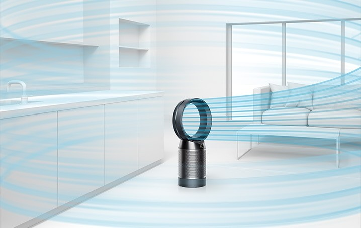 DYSON DP04 3100155-01 DP04 Pure Cool  Luftreiniger Schwarz/Nickel (40 Watt, 360 ° versiegelte Filtration)