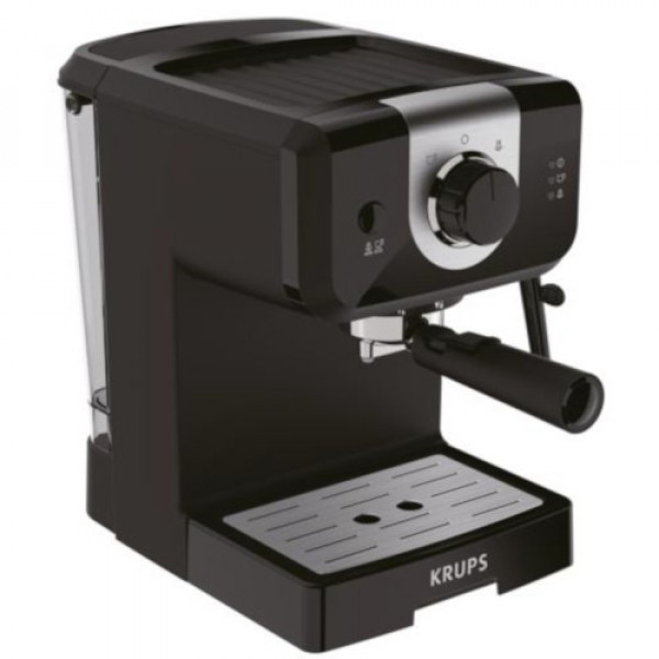 Cafetera Espresso Krups steam pump opio xp320810 2 xp3208 independiente negro plata 15 express manual bares y espumador leche 1.5