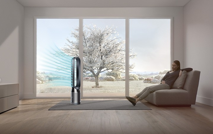 DYSON Pure Cool Luftreiniger Schwarz/Nickel (40 Watt, 360 ° versiegelte Filtration)
