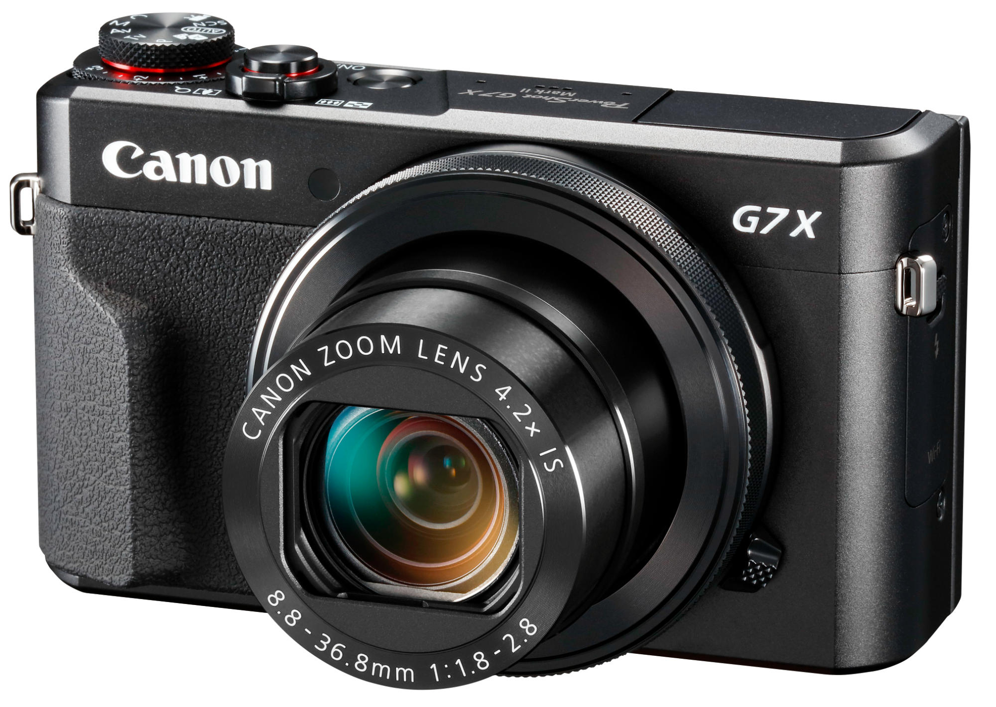CANON PowerShot G7 X Mark II  Vlogger Kit Digitalkamera Schwarz, 4.2x opt. Zoom, sRGB Farbwiedergabe Touchscreen-LCD, WLAN